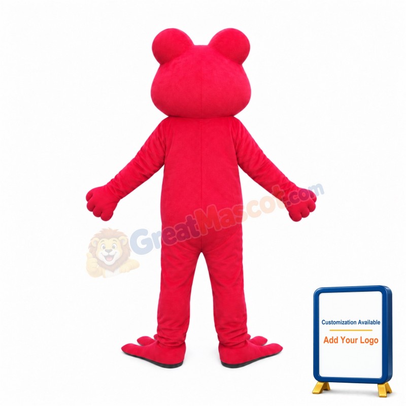 Red Lightweight Frog Mascot Costume