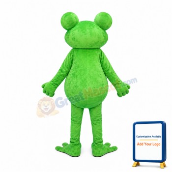 Smiling Lightweight Frog Mascot Costume