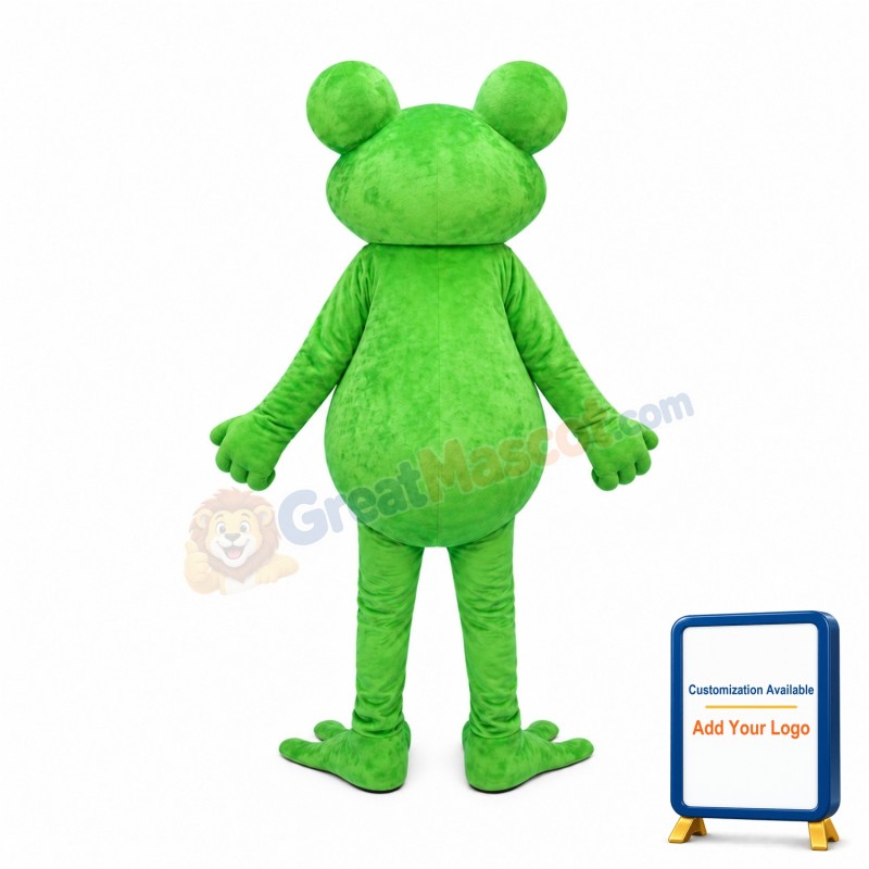 Smiling Lightweight Frog Mascot Costume