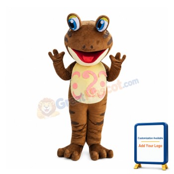 Brown Lightweight Frog Mascot Costume