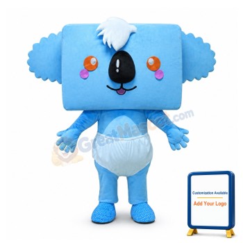 Baby Blue Koala Mascot Costume