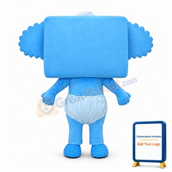 Baby Blue Koala Mascot Costume