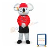 Red Coat Koala Mascot Costume