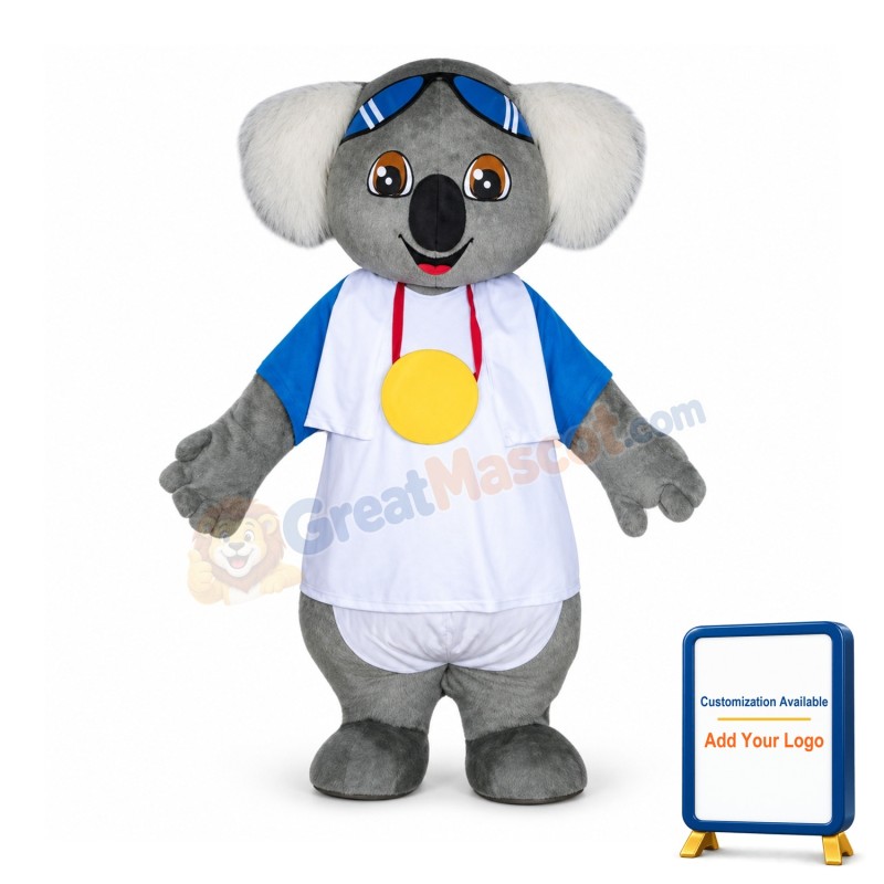 Cute Cartoon Koala Mascot Costume