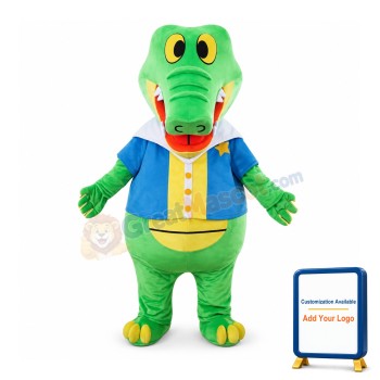 Green Alligator Crocodile Mascot Costume