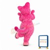 Pink Furry Cat Mascot Costume