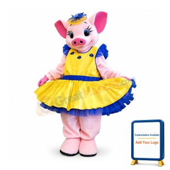 Fashion Pig Mascot Costume