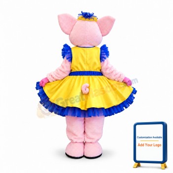 Fashion Pig Mascot Costume