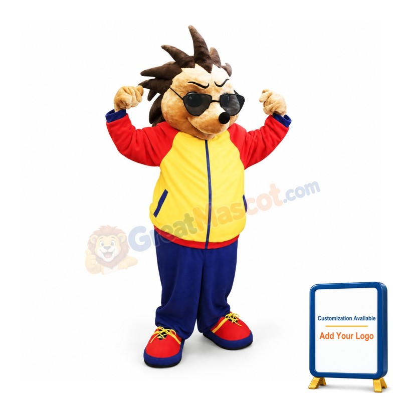 Cool Hedgehog Mascot Costume