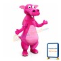 Pink Dragon Mascot Costume