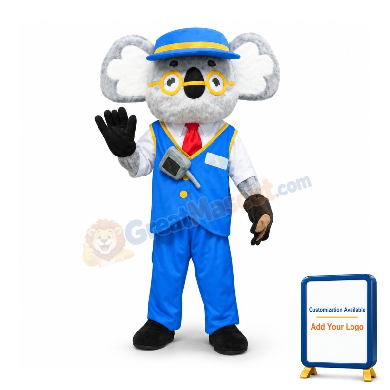 Traffic Police Koala Mascot Costume