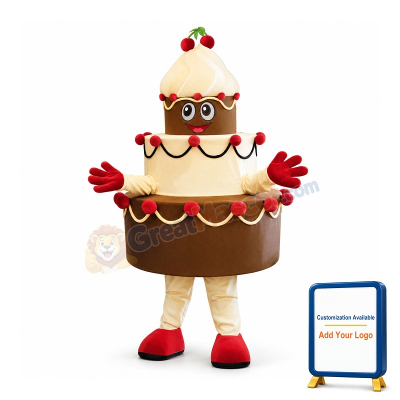 Top Quality Birthday Cake Mascot Costume