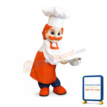 Lightweight Chef Man Mascot Costume