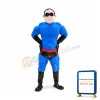 Blue Superman Mascot Costume