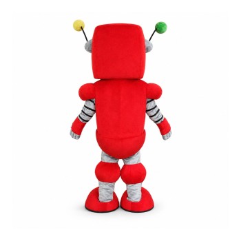 Red Robot Mascot Costume