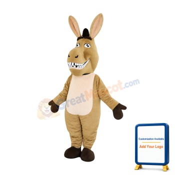 Brown Donkey Mascot Costume