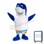 Cute Blue Shark Mascot Costume