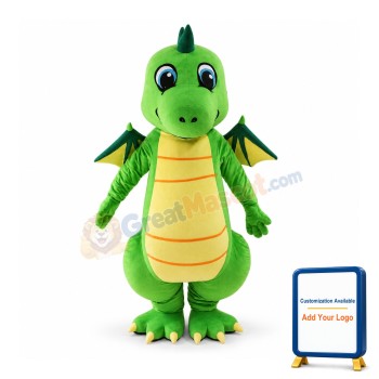 Lightweight Green Dragon Mascot Costume