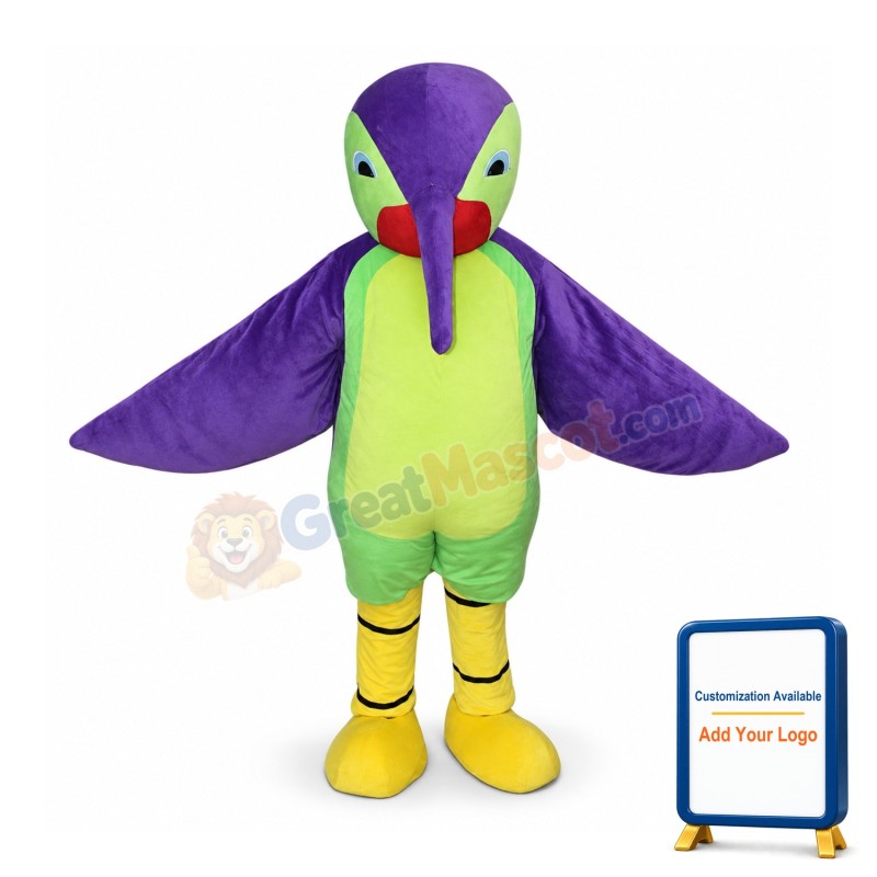 Colorful Roadrunner Mascot Costume