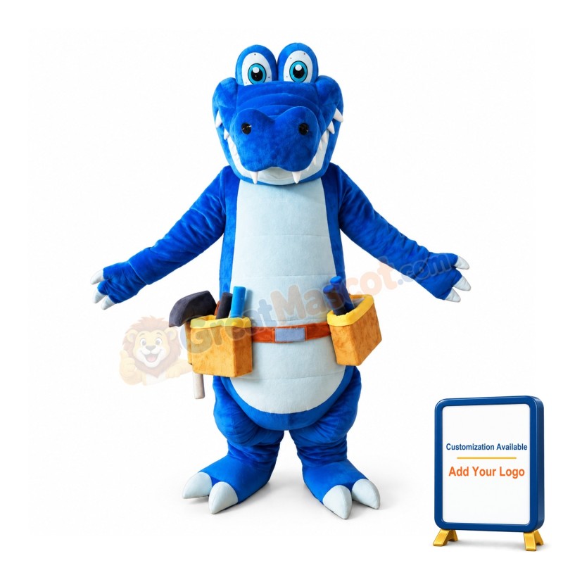 Worker Crocodile Mascot Costume