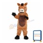 Brown Boar Mascot Costume