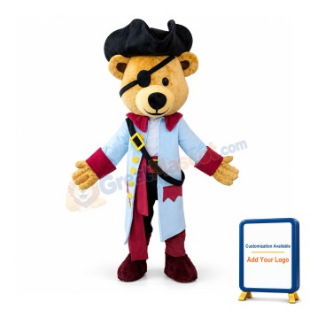 Pirate Bear Mascot Costume