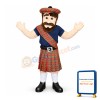 Happy Lightweight Highlander Mascot Costume