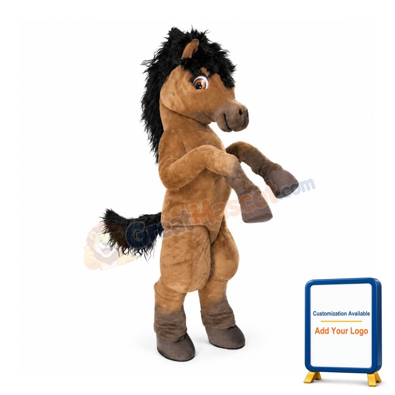Brown Horse Mascot Costume