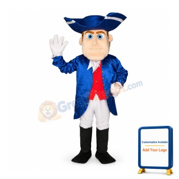 Friendly Lightweight Patriot Mascot Costume