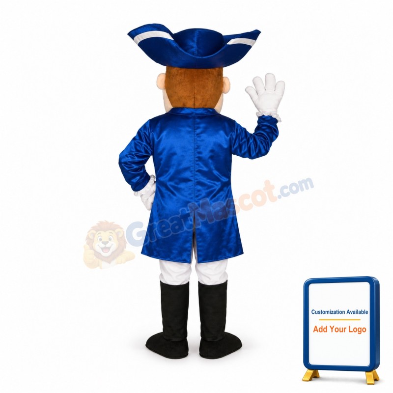 Friendly Lightweight Patriot Mascot Costume
