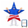 American Patriot Star Mascot Costume