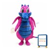 Pink & Grey Dragon Mascot Costume