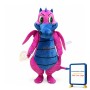 Pink & Grey Dragon Mascot Costume