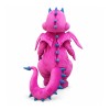 Pink & Grey Dragon Mascot Costume