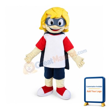 Yellow Hair Boy Mascot Costume