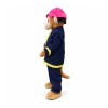 Fireman Monkey Mascot Costume