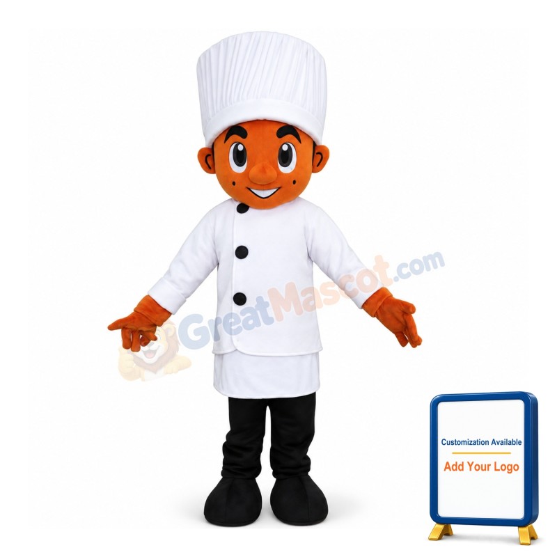 Young Chef Man Mascot Costume