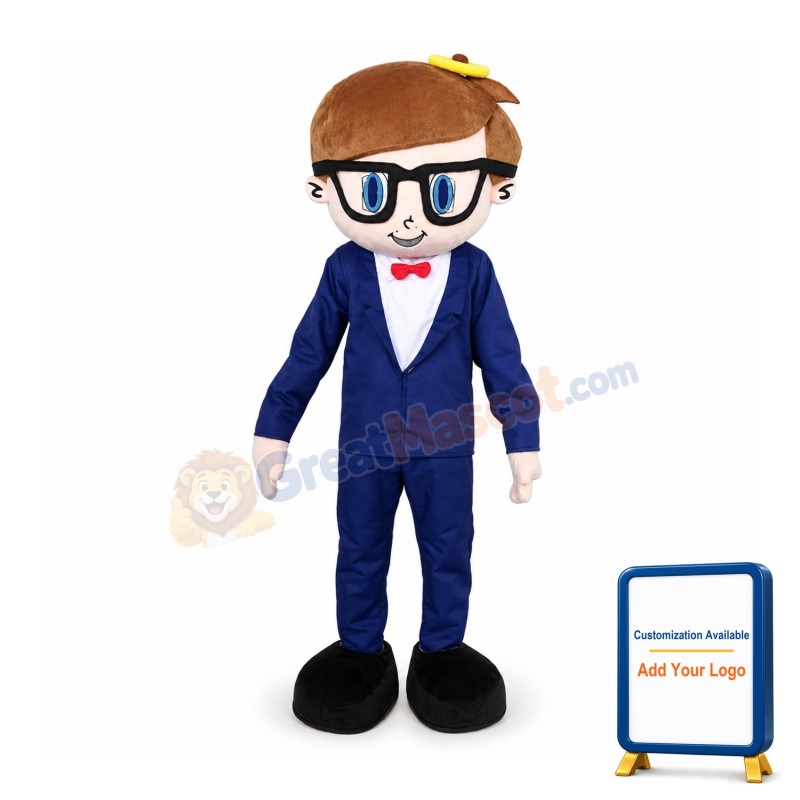 Handsome Boy Mascot Costume