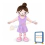 Cute Purple Dress Girl Mascot Costume