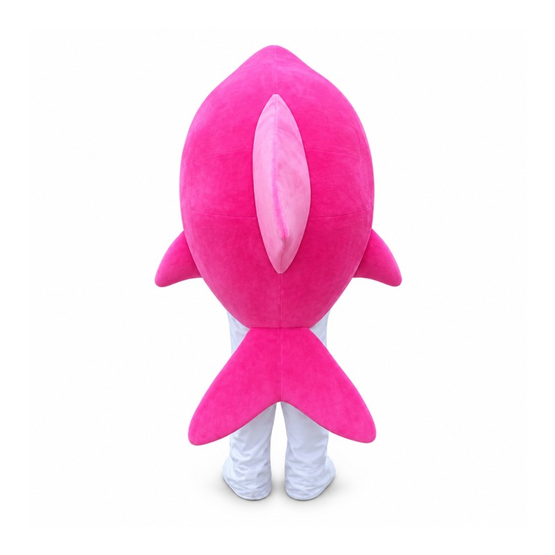 Cute Pink Shark Mascot Costume