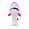 Cute Pink Shark Mascot Costume