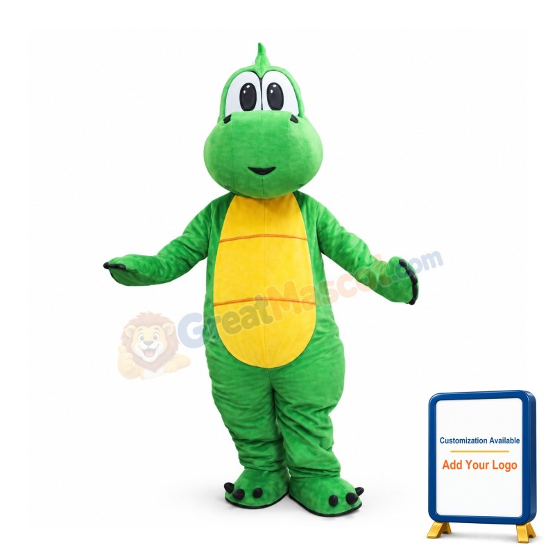 Cute Green Lightweight Dinosaur Mascot Costume