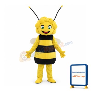 Happy Lightweight Girl Bee Mascot Costume