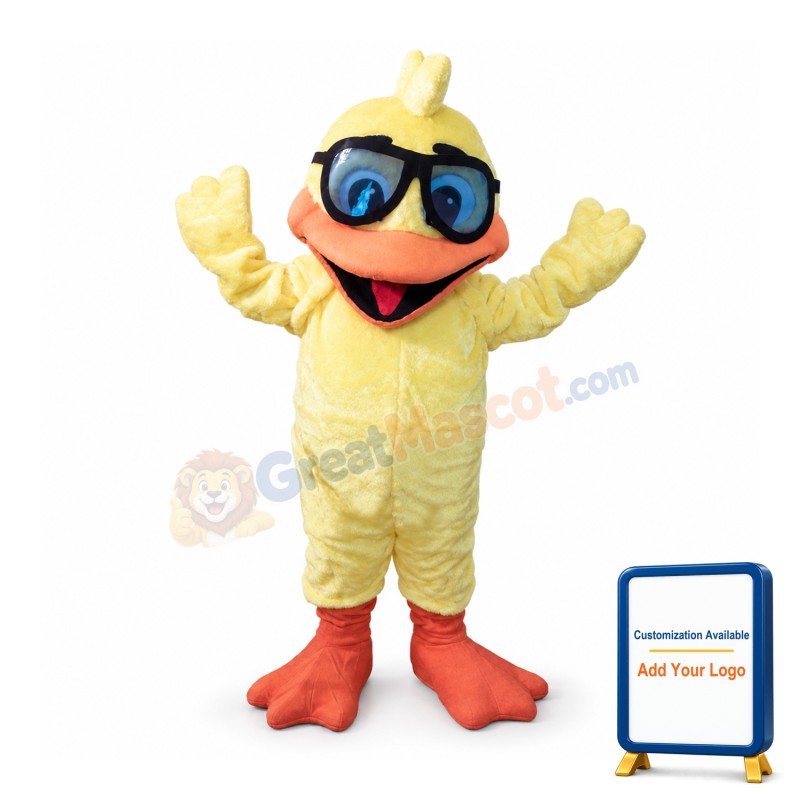 Lovely Yellow Duck Mascot Costume