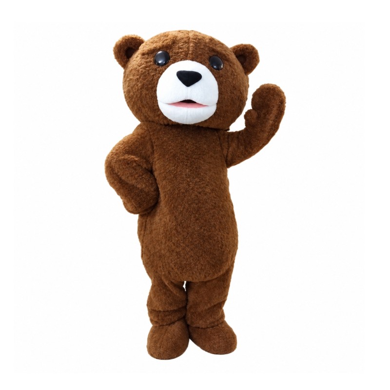 Plush Fur Teddy Bear Mascot Costume