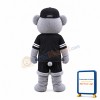 Grey Teddy Bear Mascot Costume