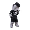 Grey Teddy Bear Mascot Costume
