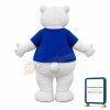Polar Bear Mascot Costume with T-shirts
