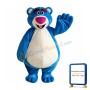 Cartoon Character Blue Bear Mascot Costume