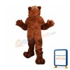 Long Hair Plush Grizzly Bear Mascot Costume